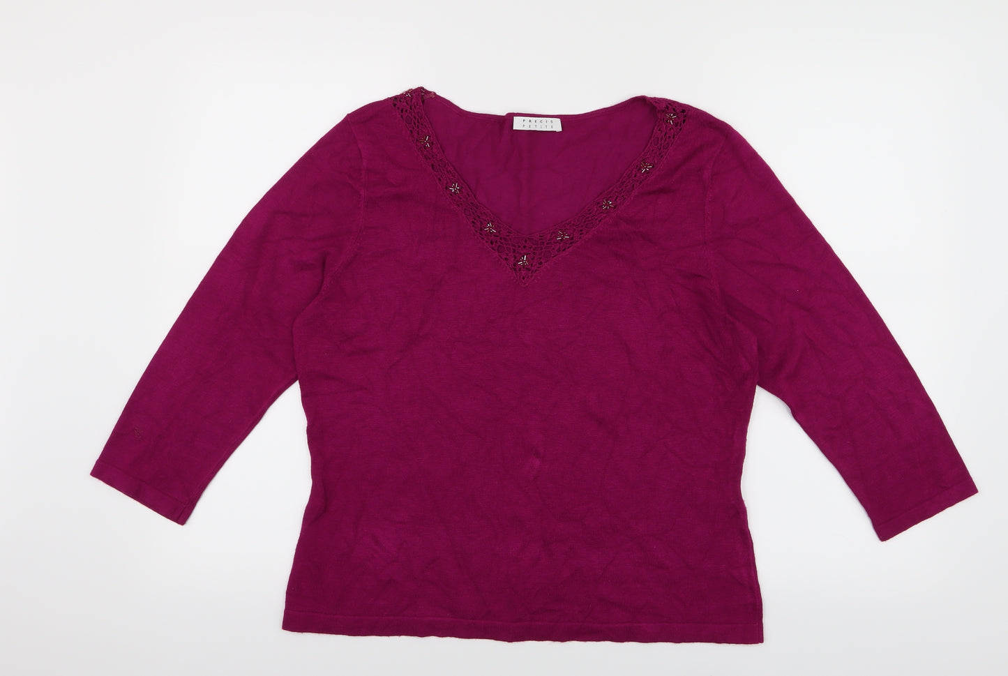precis petite Womens Pink   Pullover Jumper Size M