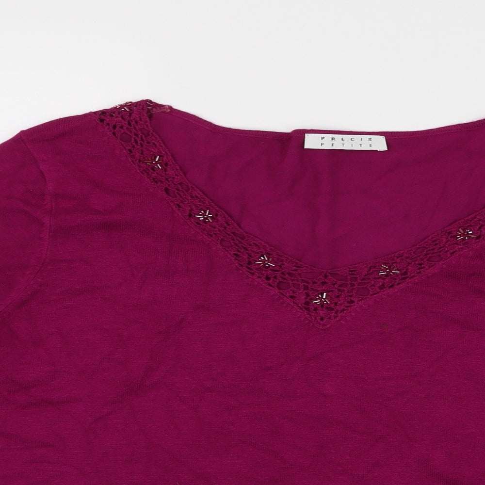 precis petite Womens Pink   Pullover Jumper Size M