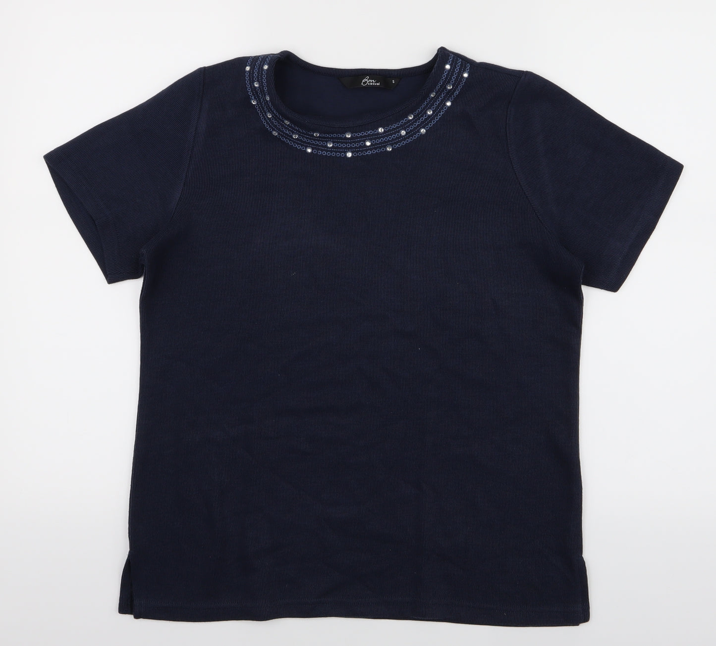 SM CASUAL Womens Blue   Pullover Jumper Size S