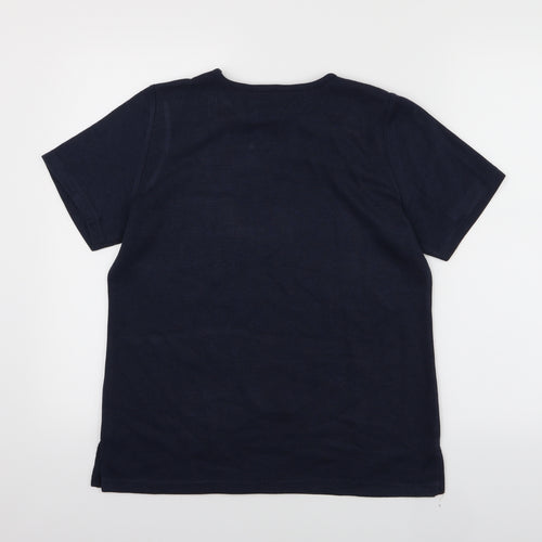 SM CASUAL Womens Blue   Pullover Jumper Size S