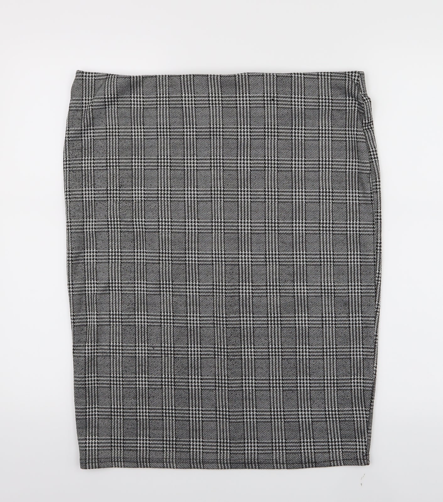 Primark Womens Grey Check  Straight & Pencil Skirt Size 18