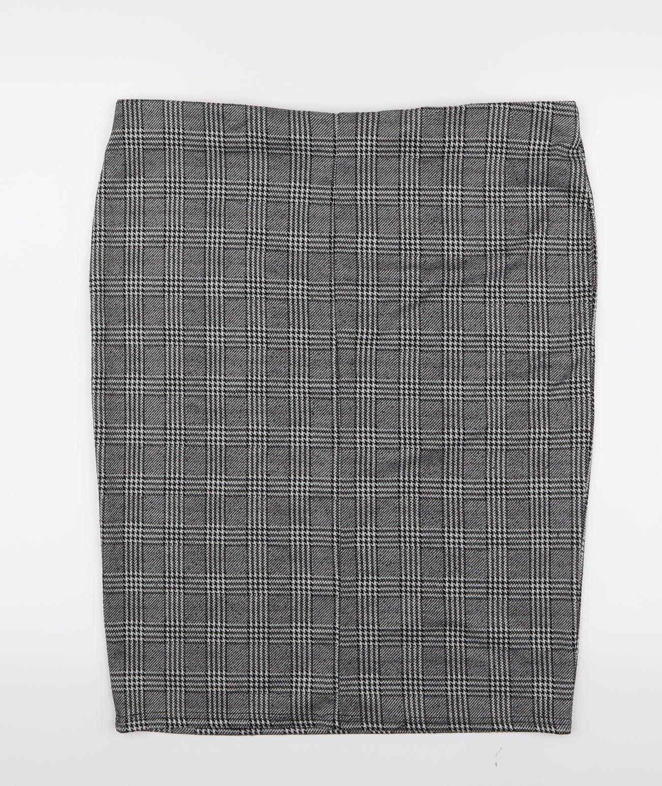 Primark Womens Grey Check  Straight & Pencil Skirt Size 18