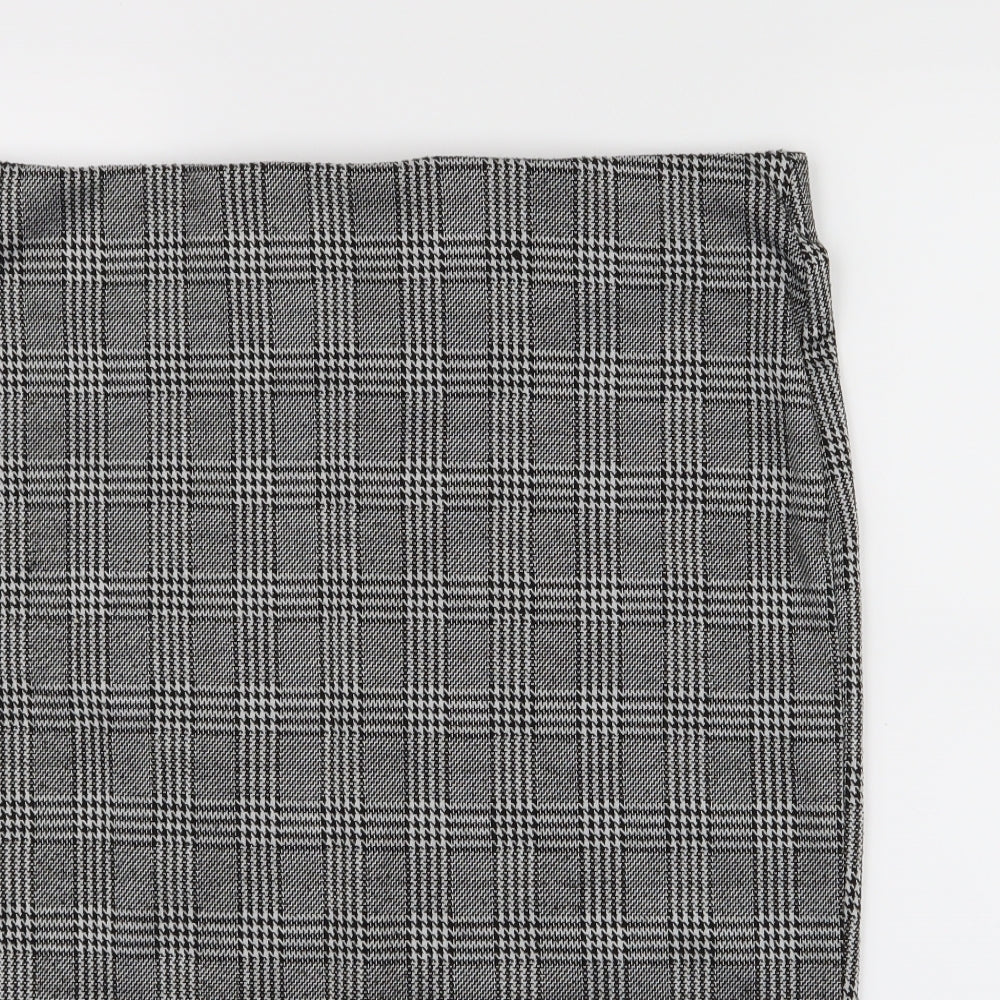Primark Womens Grey Check  Straight & Pencil Skirt Size 18