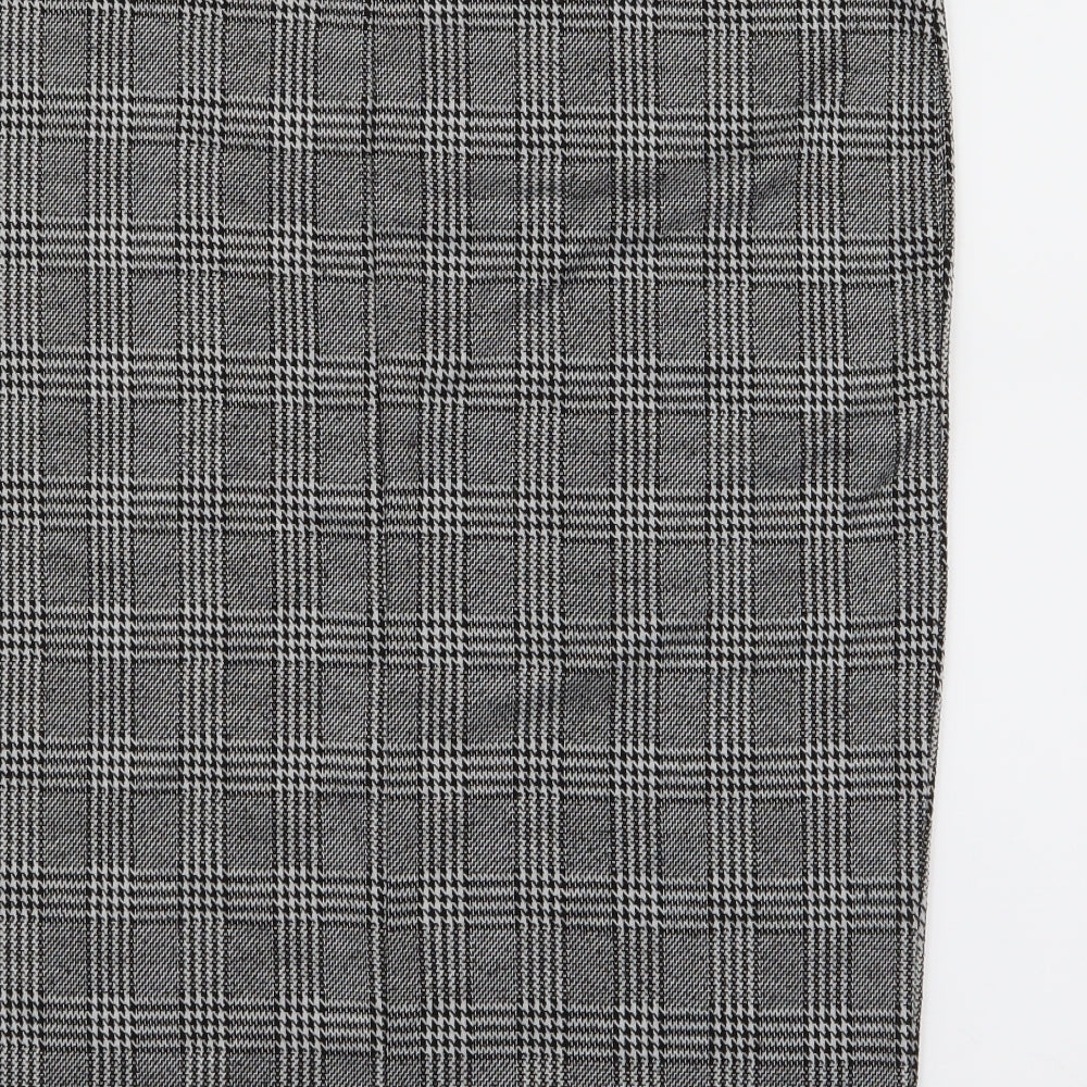Primark Womens Grey Check  Straight & Pencil Skirt Size 18