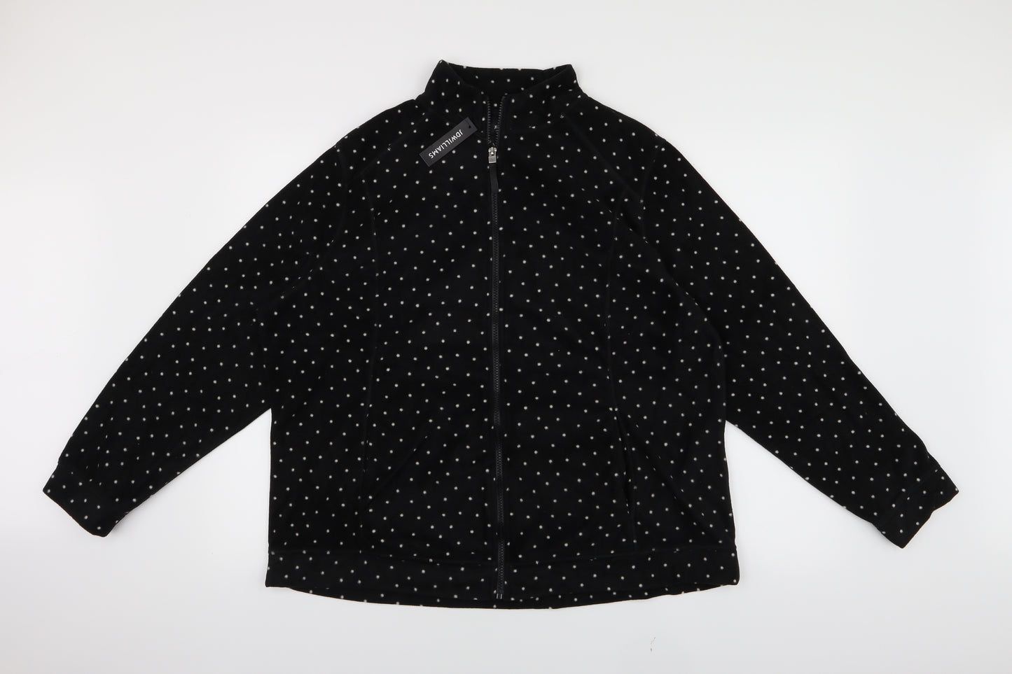 jdwilliams Womens Black Polka Dot  Jacket  Size 20
