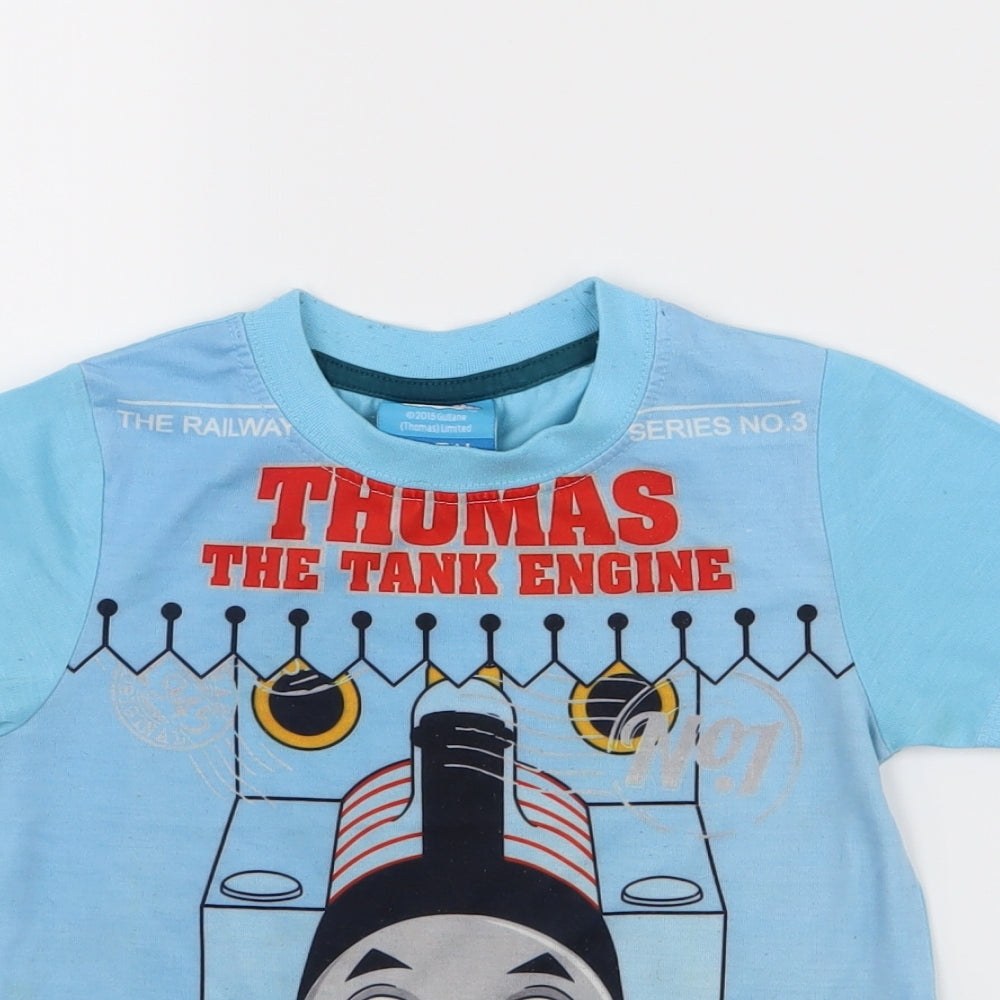 Thomas the Tank Engine Boys Blue   Basic T-Shirt Size 3-4 Years