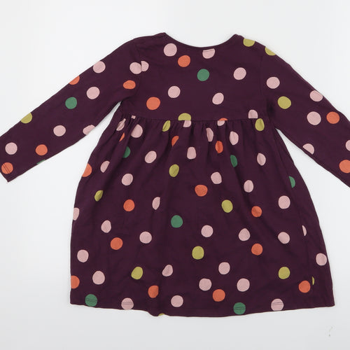 NEXT Girls Purple Spotted  Fit & Flare  Size 3-4 Years