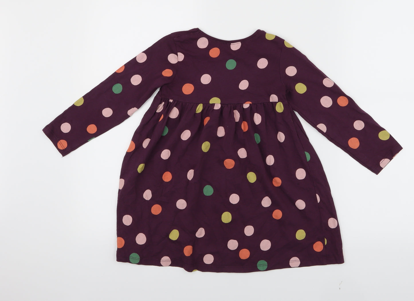 NEXT Girls Purple Spotted  Fit & Flare  Size 3-4 Years