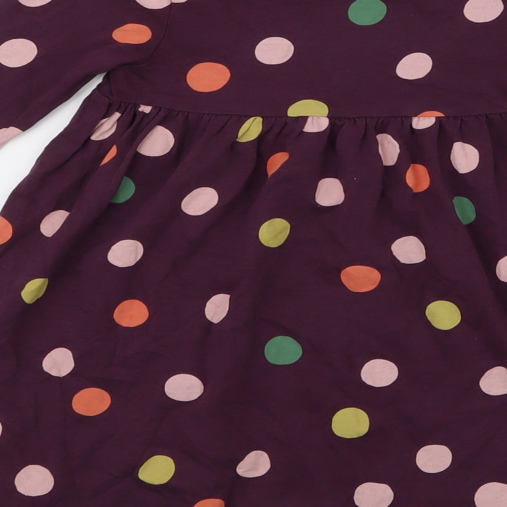 NEXT Girls Purple Spotted  Fit & Flare  Size 3-4 Years