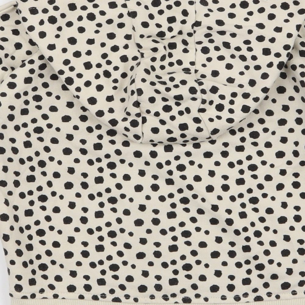 Primark Girls Beige Animal Print  Pullover Hoodie Size 3-4 Years