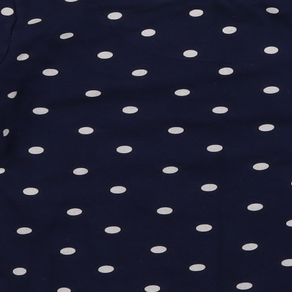 F&F Girls Blue Spotted  Pullover Jumper Size 4-5 Years