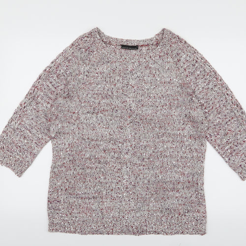 DAVID EMANUEL Womens Pink   Pullover Jumper Size M