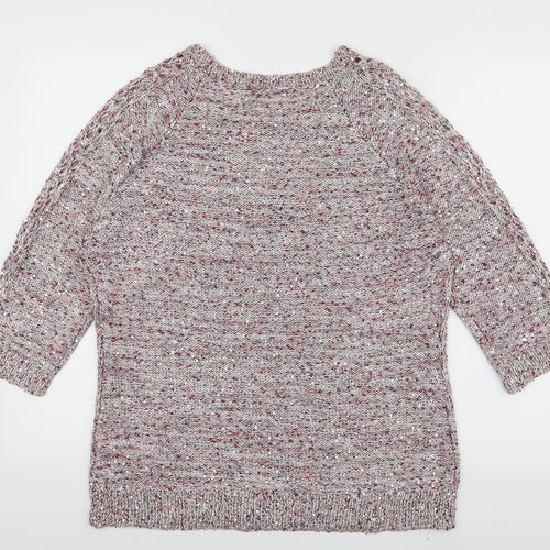 DAVID EMANUEL Womens Pink   Pullover Jumper Size M