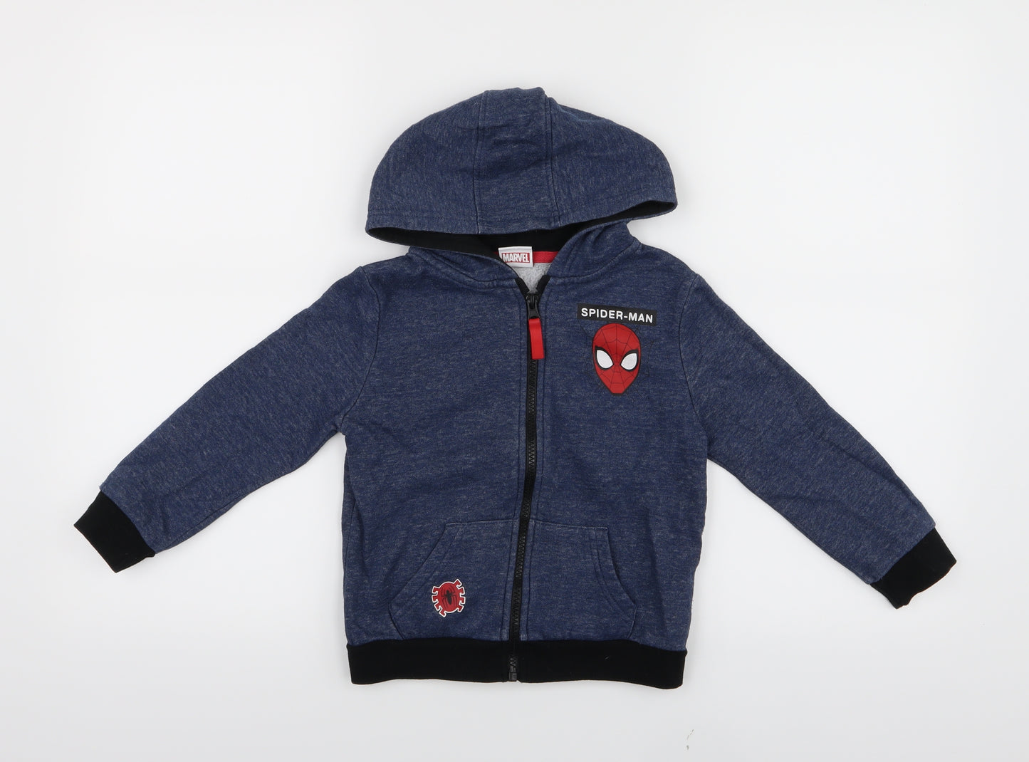 Marvel Boys Blue   Full Zip Hoodie Size 4-5 Years