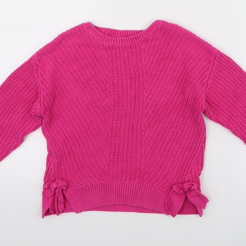 i love girlswear Girls Pink   Pullover Jumper Size 6 Years