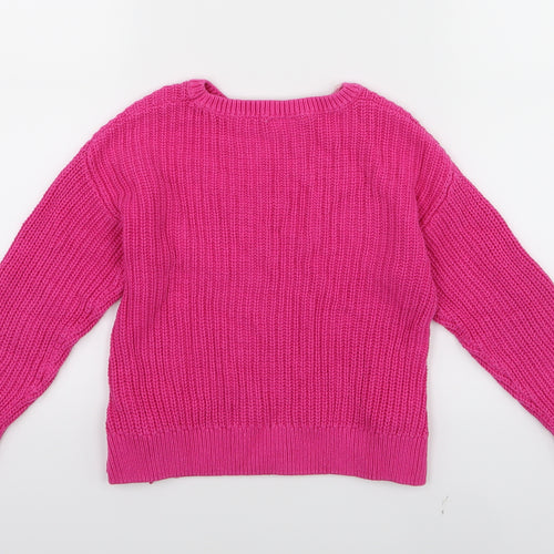 i love girlswear Girls Pink   Pullover Jumper Size 6 Years