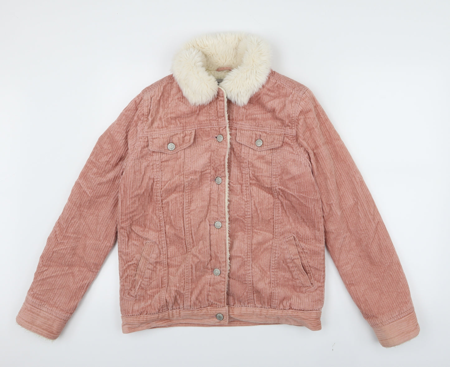 DENIM CO Womens Pink   Jacket Coat Size 8