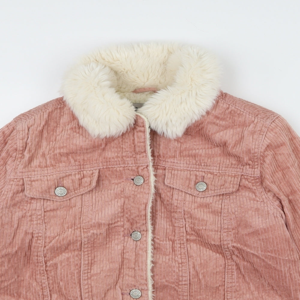 DENIM CO Womens Pink   Jacket Coat Size 8