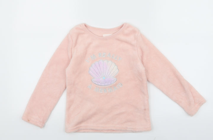 Primark Girls Pink Batik Top One Piece Size 6-7 Years
