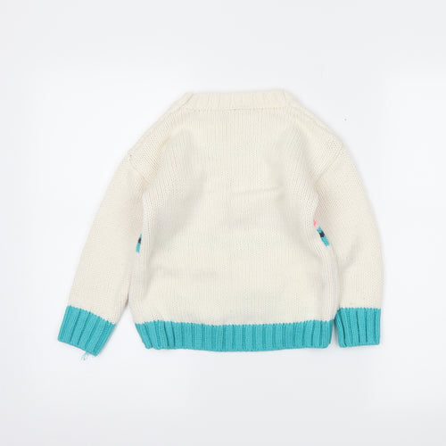 nect Girls Ivory   Pullover Jumper Size 5-6 Years