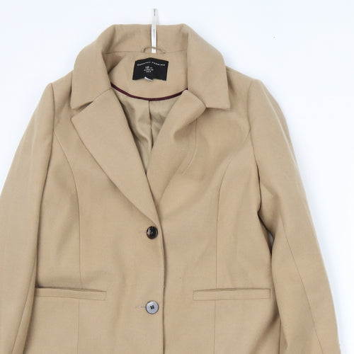 Dorothy Perkins Womens Brown   Overcoat Coat Size 12