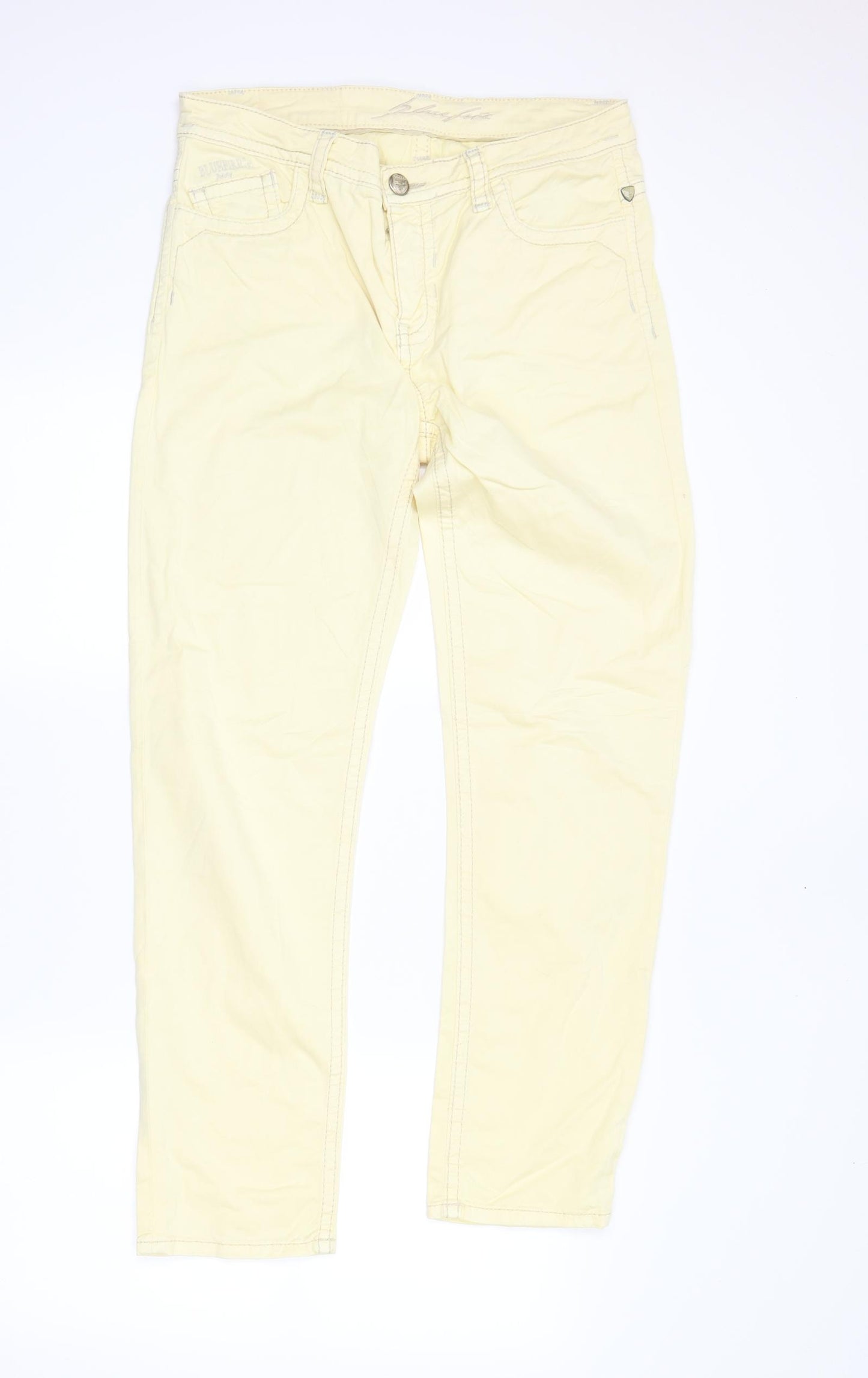 Blue Fire Womens Yellow   Skinny Jeans Size 12 L29 in