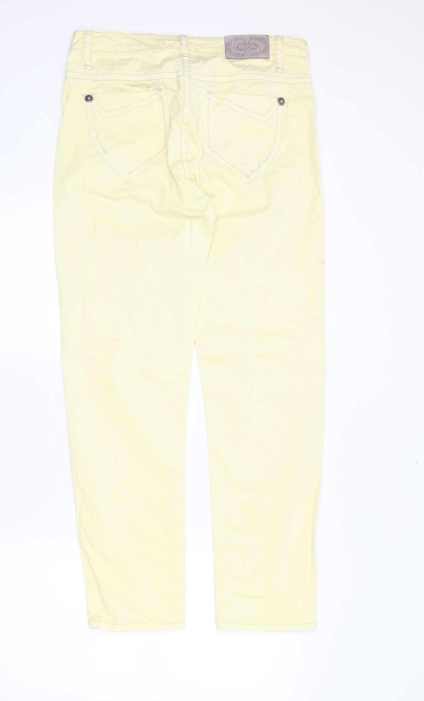 Blue Fire Womens Yellow   Skinny Jeans Size 12 L29 in