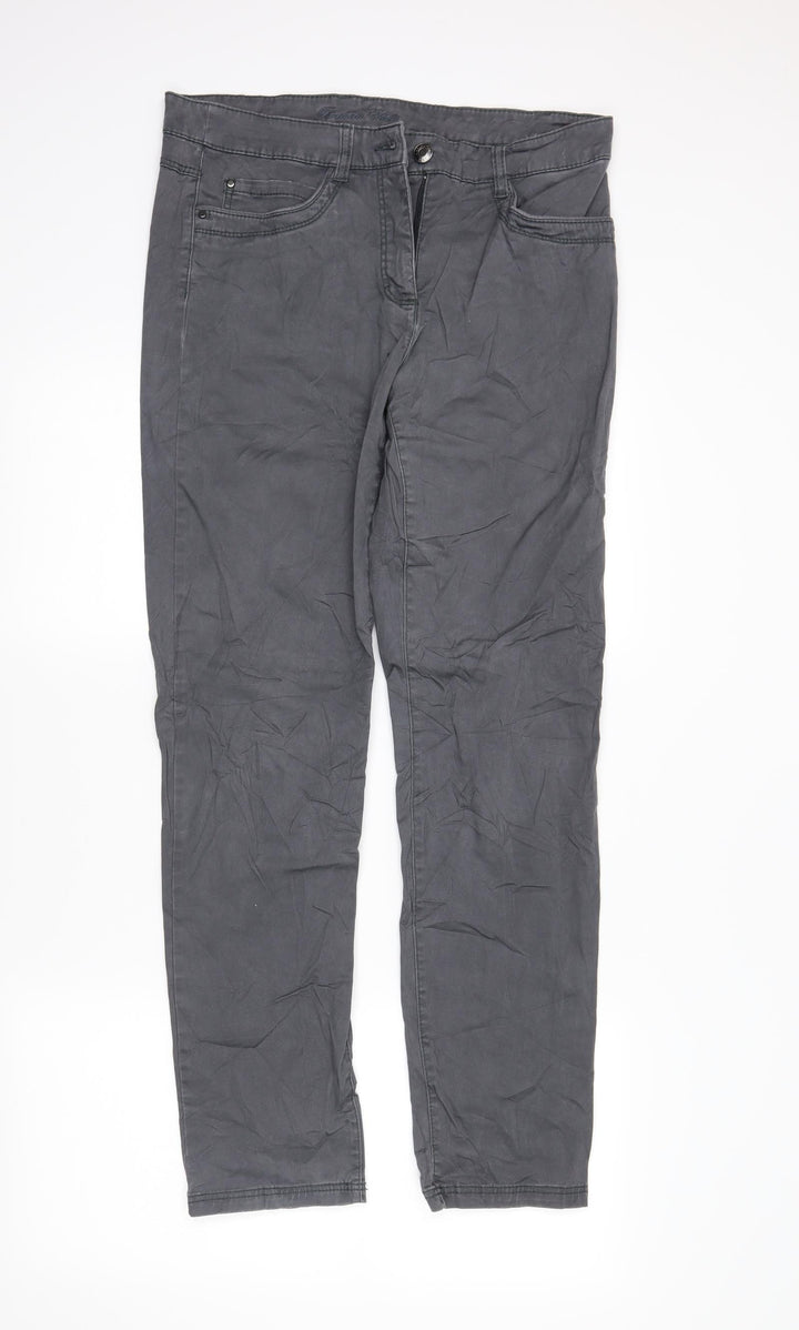 CANDA Womens Grey   Skinny Jeans Size 10 L31 in