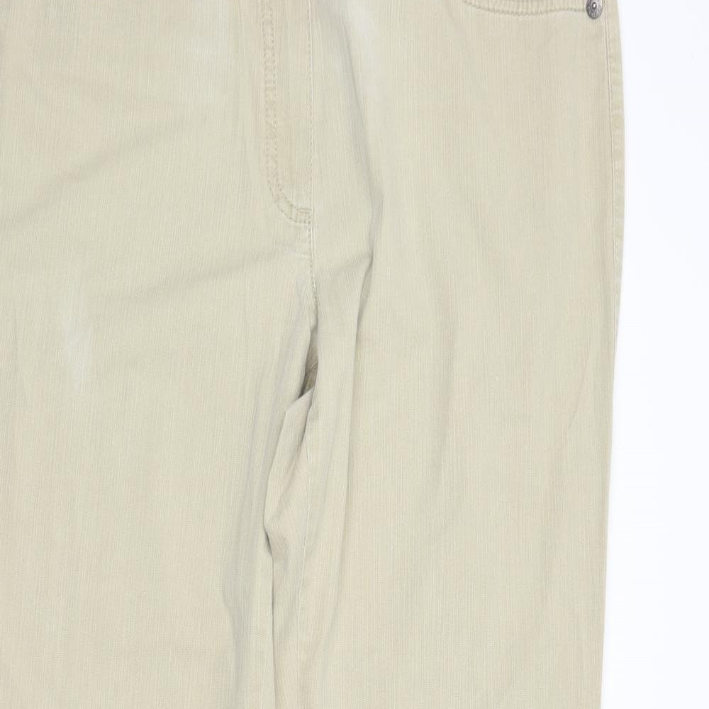 gardure Womens Beige   Bootcut Jeans Size 14 L29 in