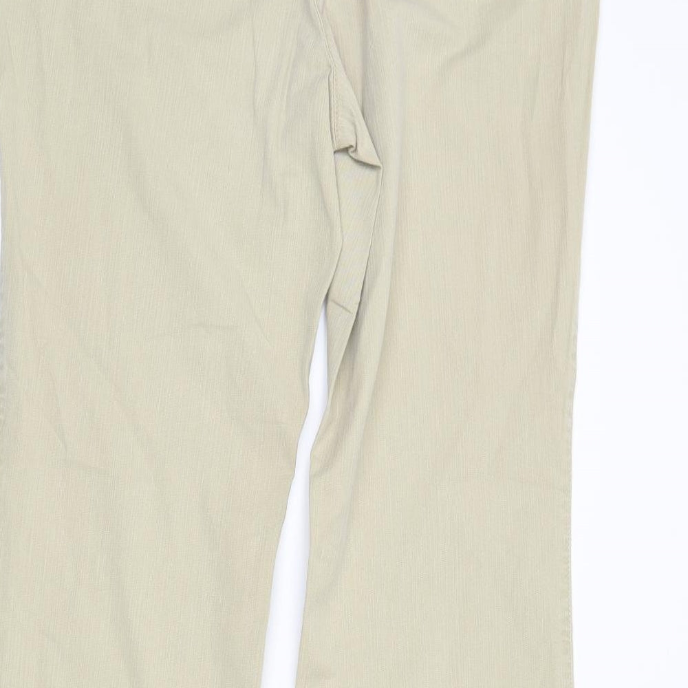 gardure Womens Beige   Bootcut Jeans Size 14 L29 in