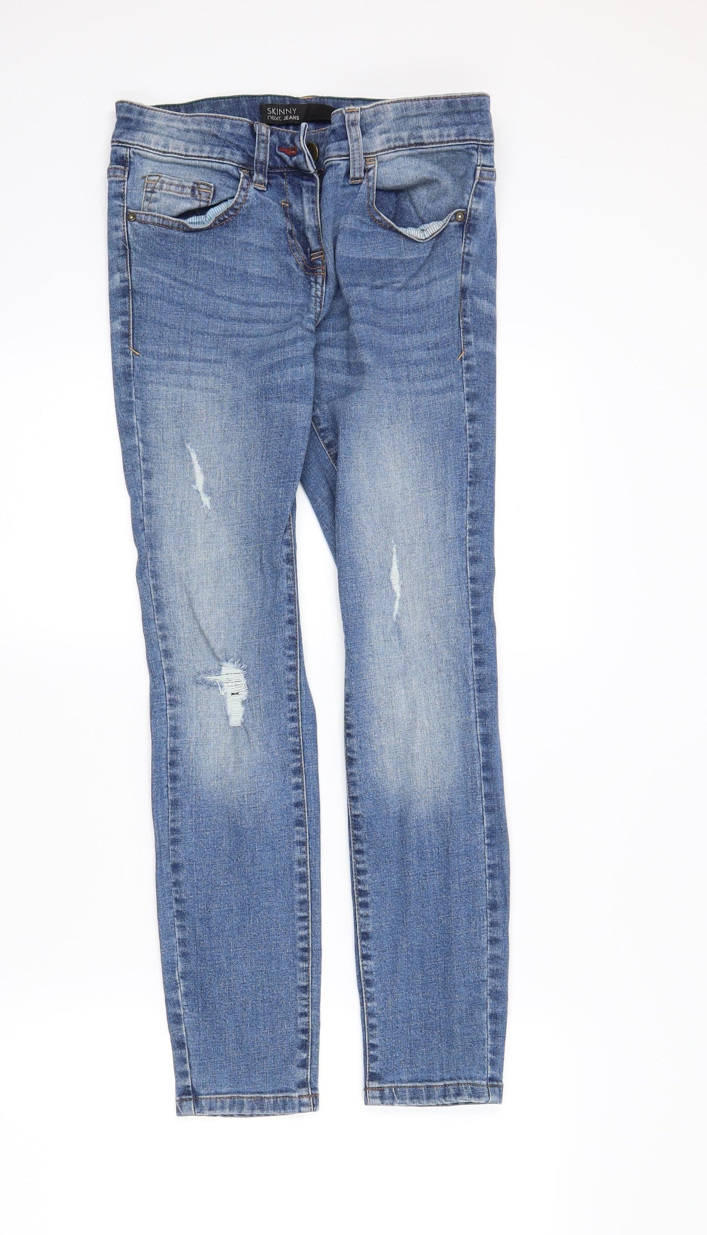 NEXT Womens Blue   Skinny Jeans Size 8 L26 in