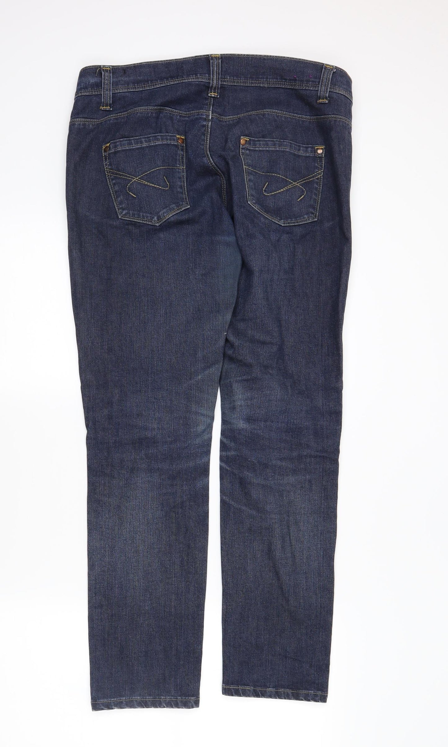 Disco Womens Blue   Straight Jeans Size 12 L28 in