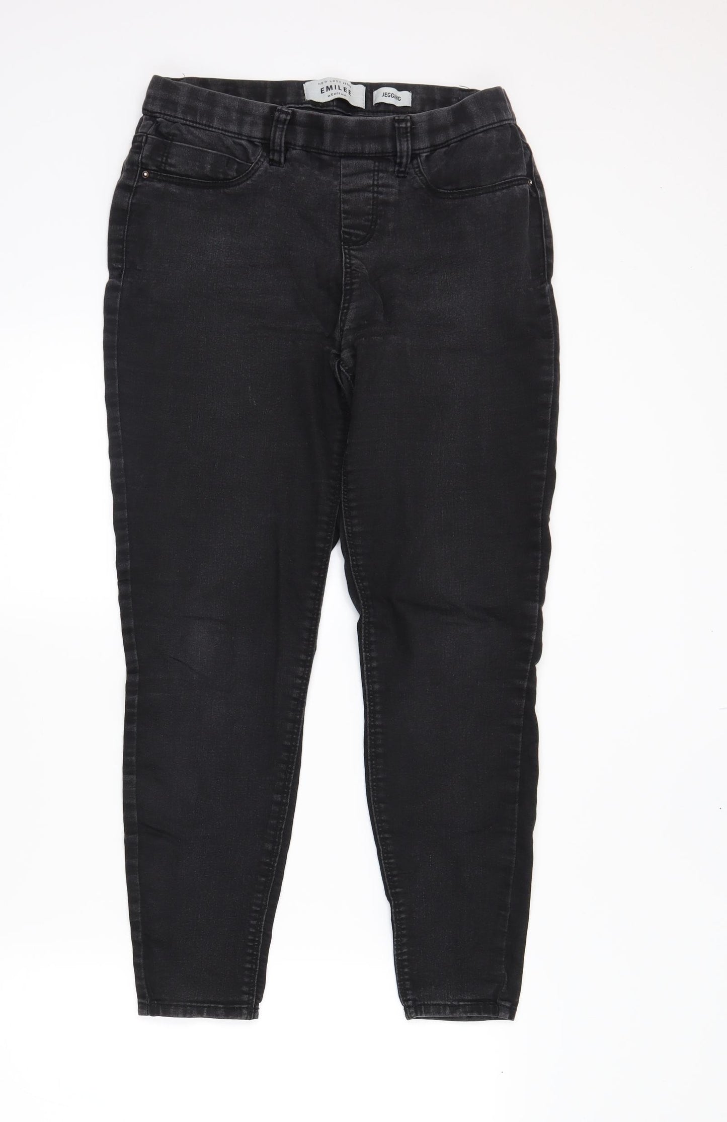 newlook Womens Black  Denim Jegging Jeans Size 10 L25 in