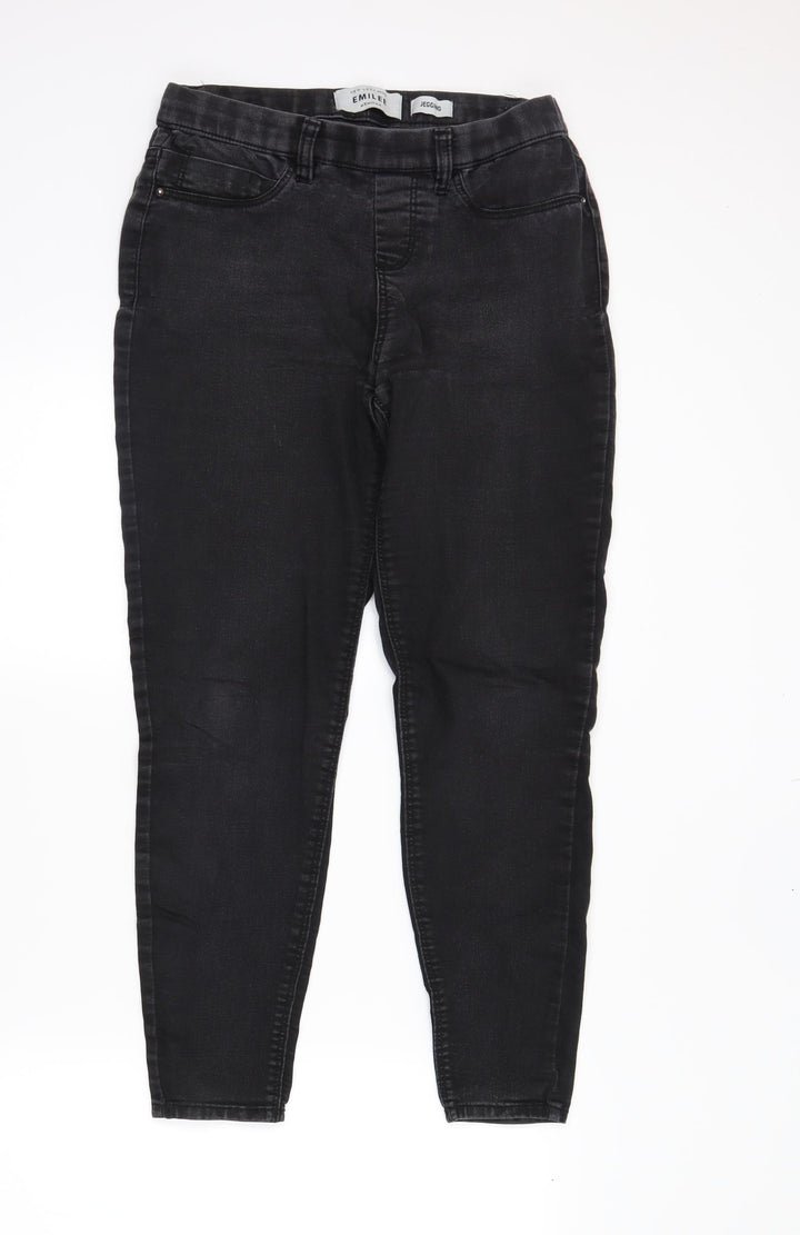 newlook Womens Black  Denim Jegging Jeans Size 10 L25 in