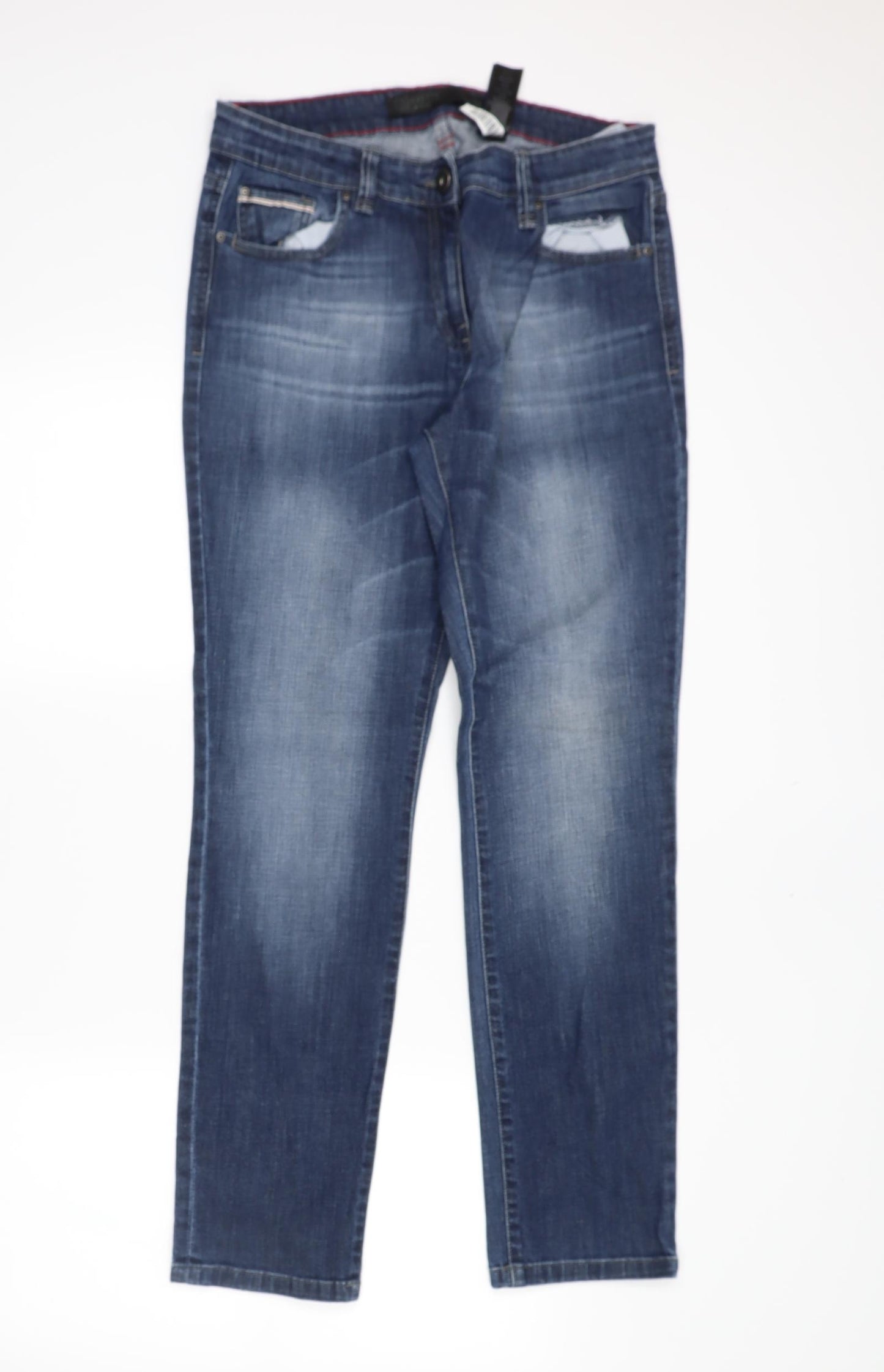 NEXT Womens Blue  Denim Straight Jeans Size 12 L29 in
