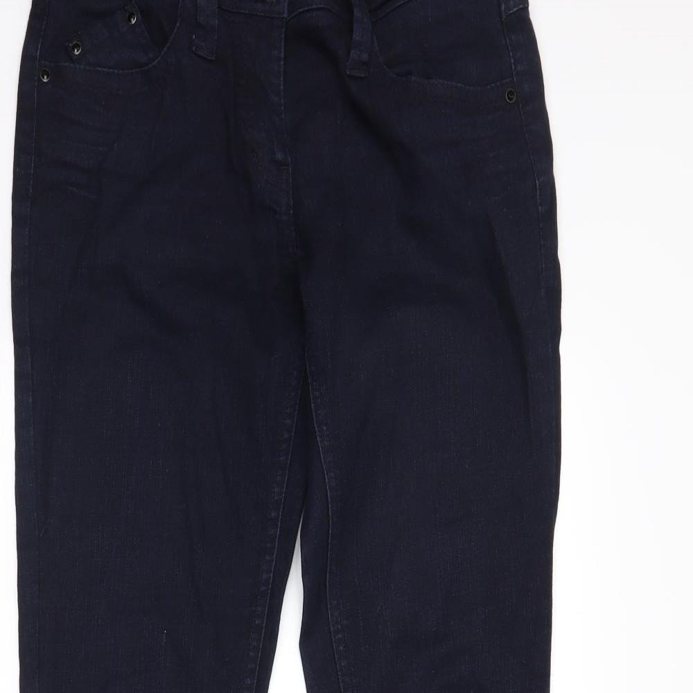 Dorothy Perkins Womens Blue  Denim Straight Jeans Size 8 L30 in