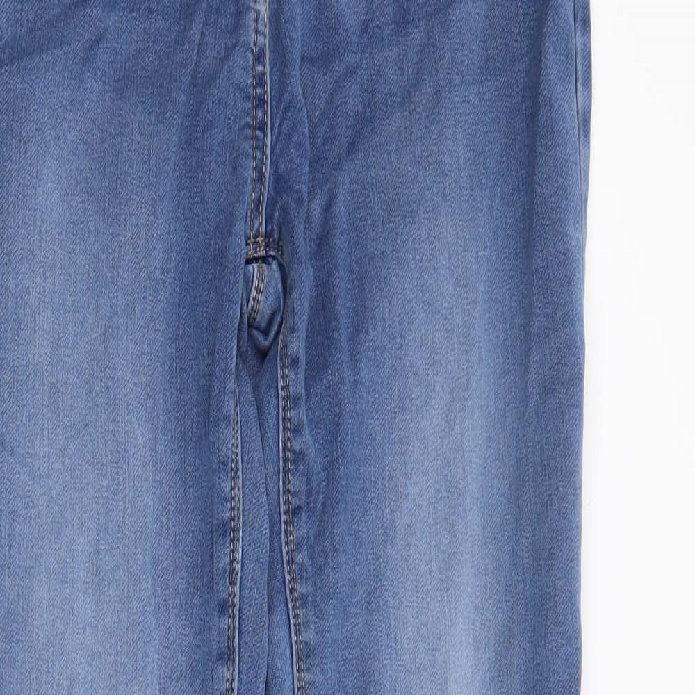 Preworn Womens Blue  Denim Skinny Jeans Size 12 L29 in