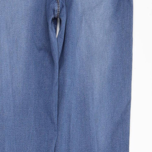 Preworn Womens Blue  Denim Skinny Jeans Size 12 L29 in