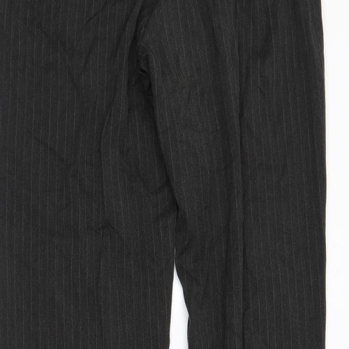 Debenhams Womens Grey Striped  Trousers  Size 12 L27 in