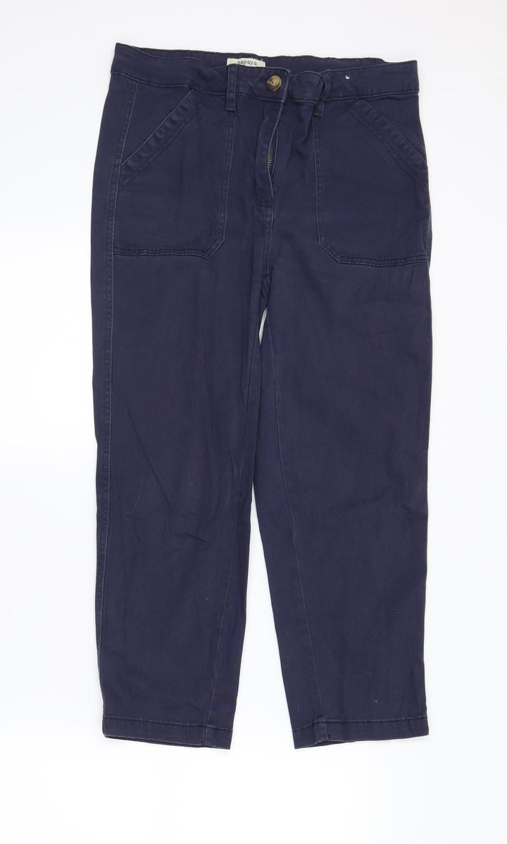 Papaya Womens Blue  Denim Straight Jeans Size 12 L23 in