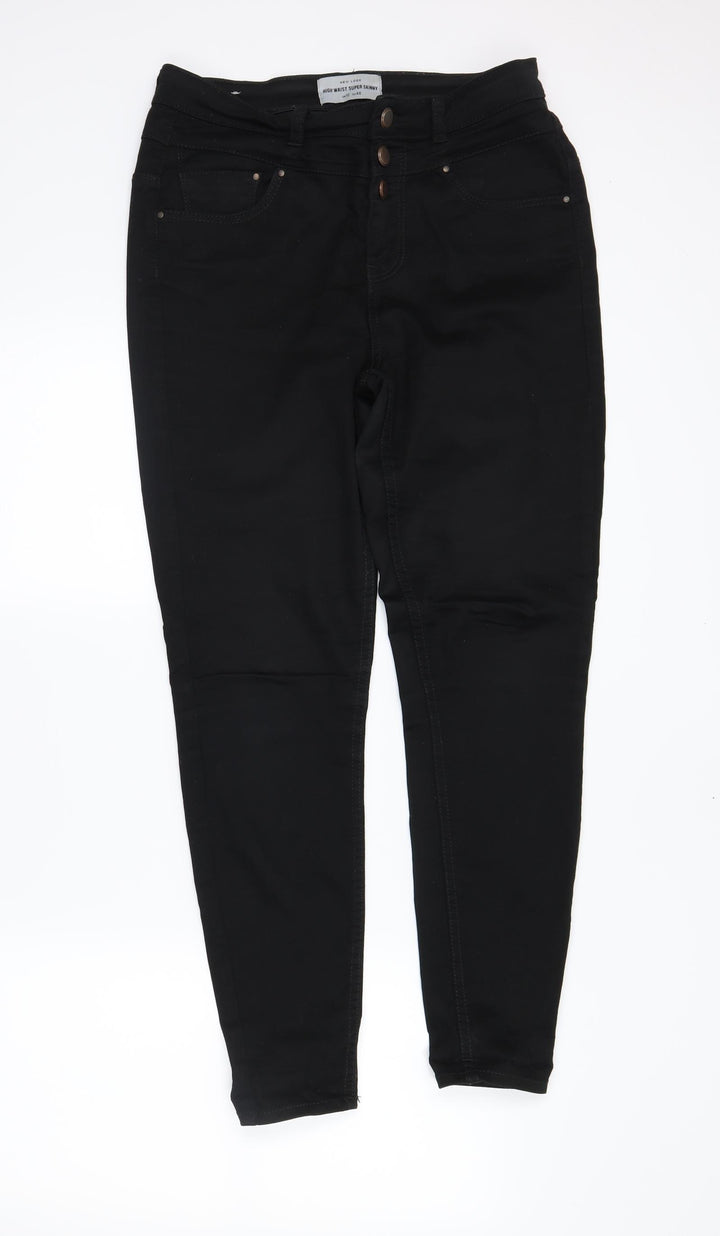 newlook Womens Black Denim Skinny Jeans Size 12 L28 in