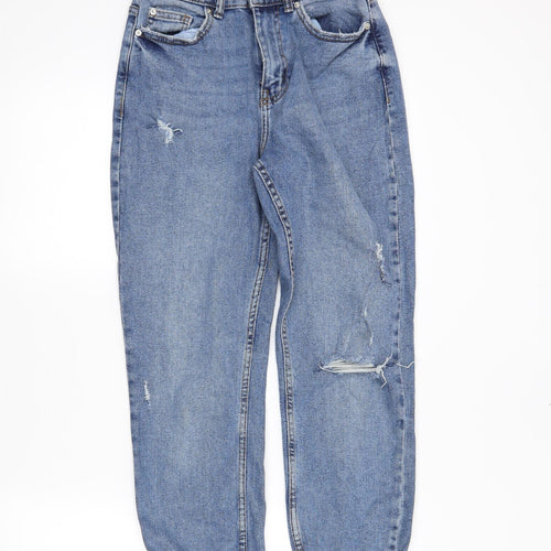 denimCo Womens Blue  Denim Mom Jeans Size 6 L26 in