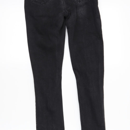 DenimCo Womens Black  Denim Skinny Jeans Size 6 L28 in