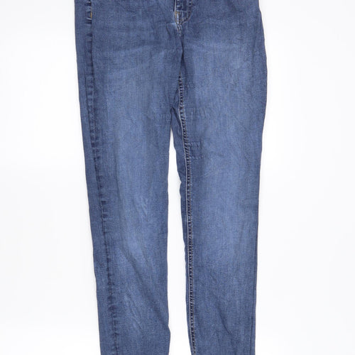 H&M Womens Blue  Denim Skinny Jeans Size 14 L28 in
