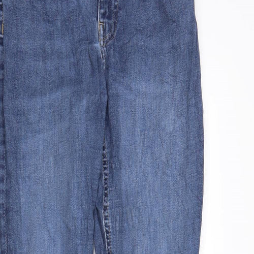 H&M Womens Blue  Denim Skinny Jeans Size 14 L28 in