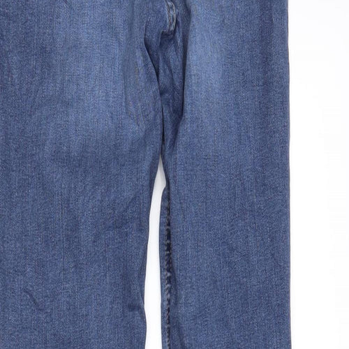 H&M Womens Blue  Denim Skinny Jeans Size 14 L28 in