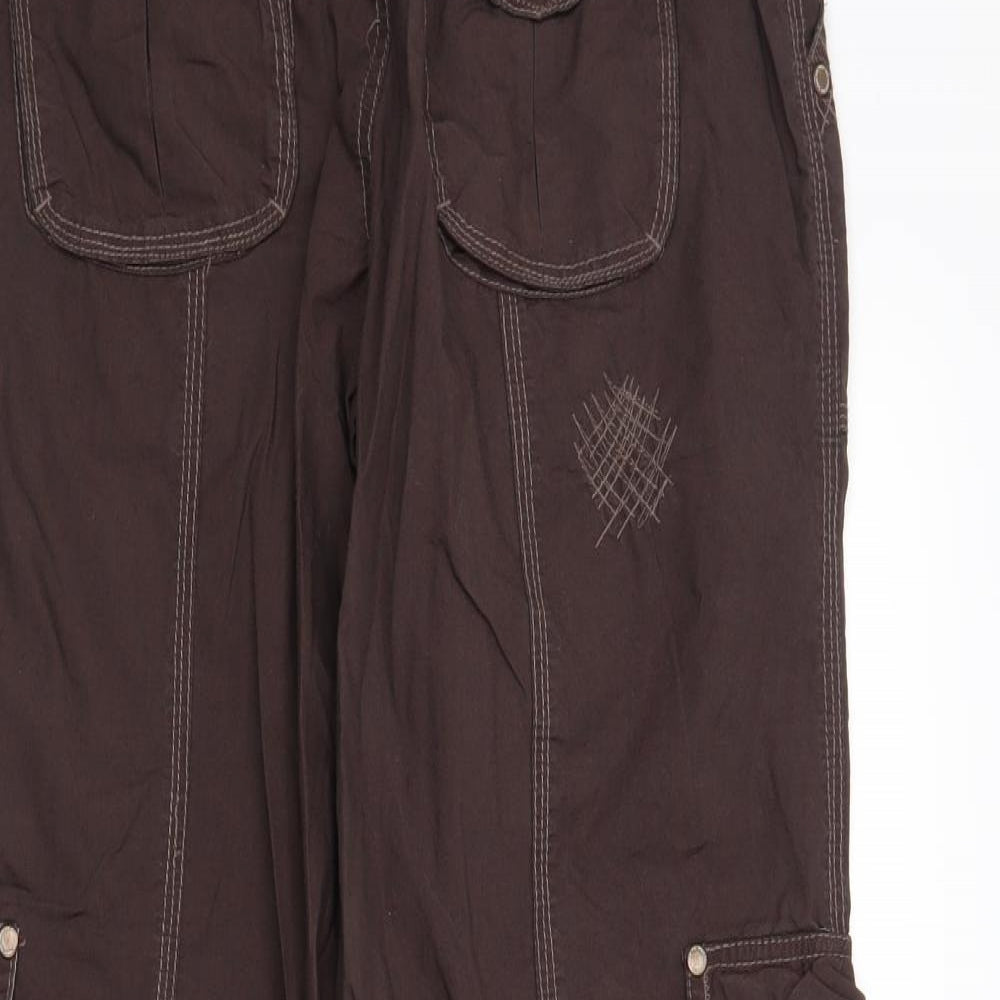 newlook Womens Brown   Cargo Trousers Size 10 L31 in