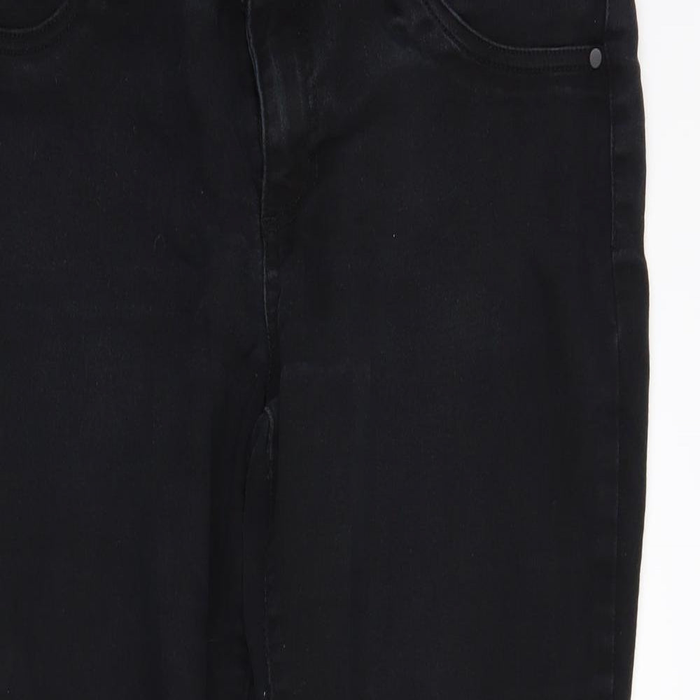 D. Jeans Womens Black  Denim Capri Jeans Size 10 L24 in