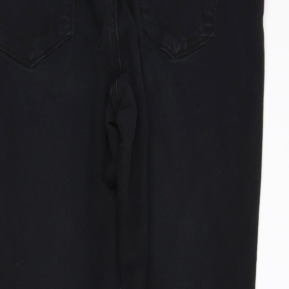 D. Jeans Womens Black  Denim Capri Jeans Size 10 L24 in