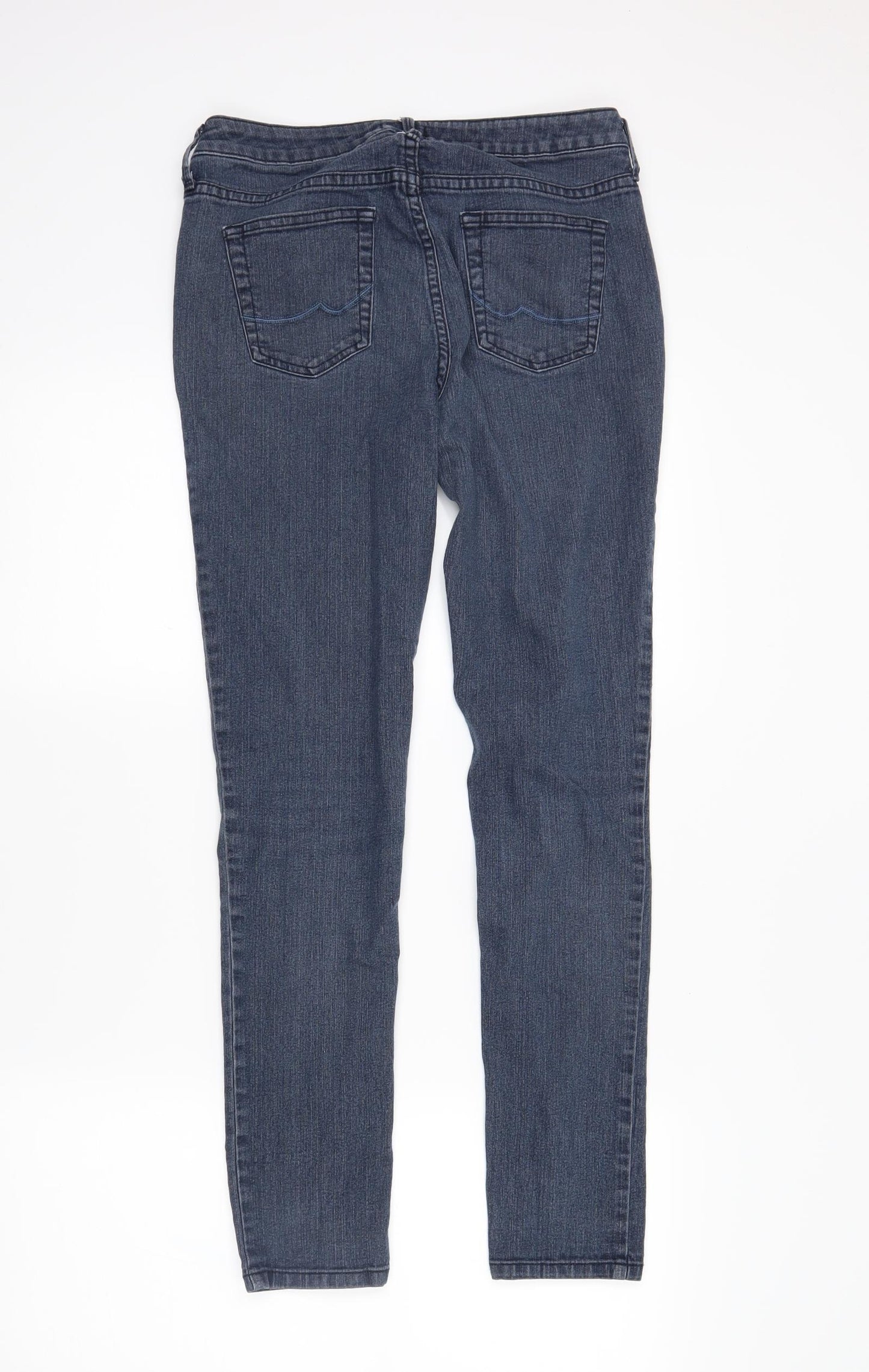 F&F Womens Blue  Denim Skinny Jeans Size 8 L28 in